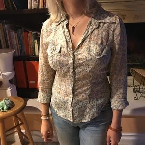 Vince floral blouse